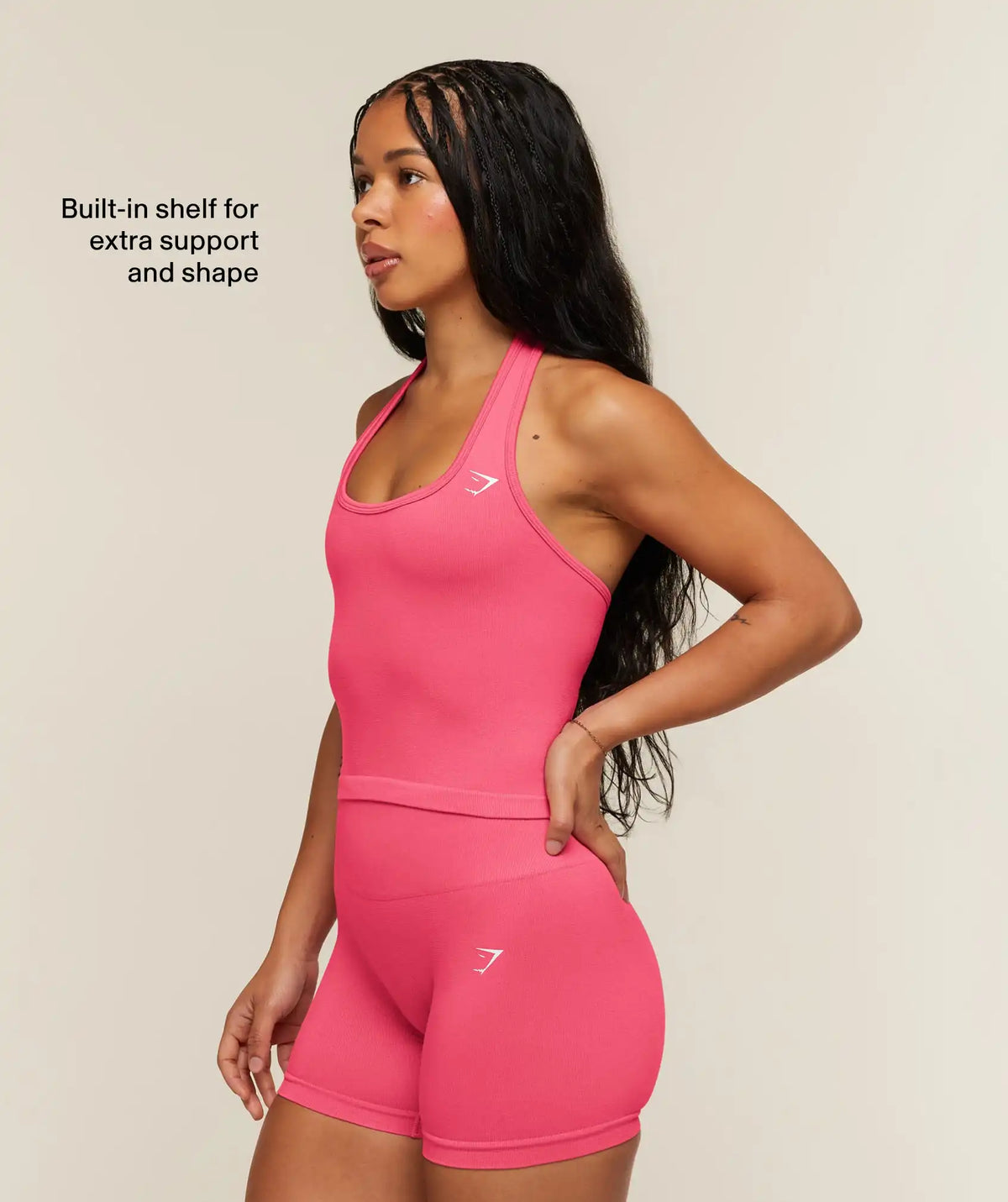 Adapt Solid Halter Neck Tank