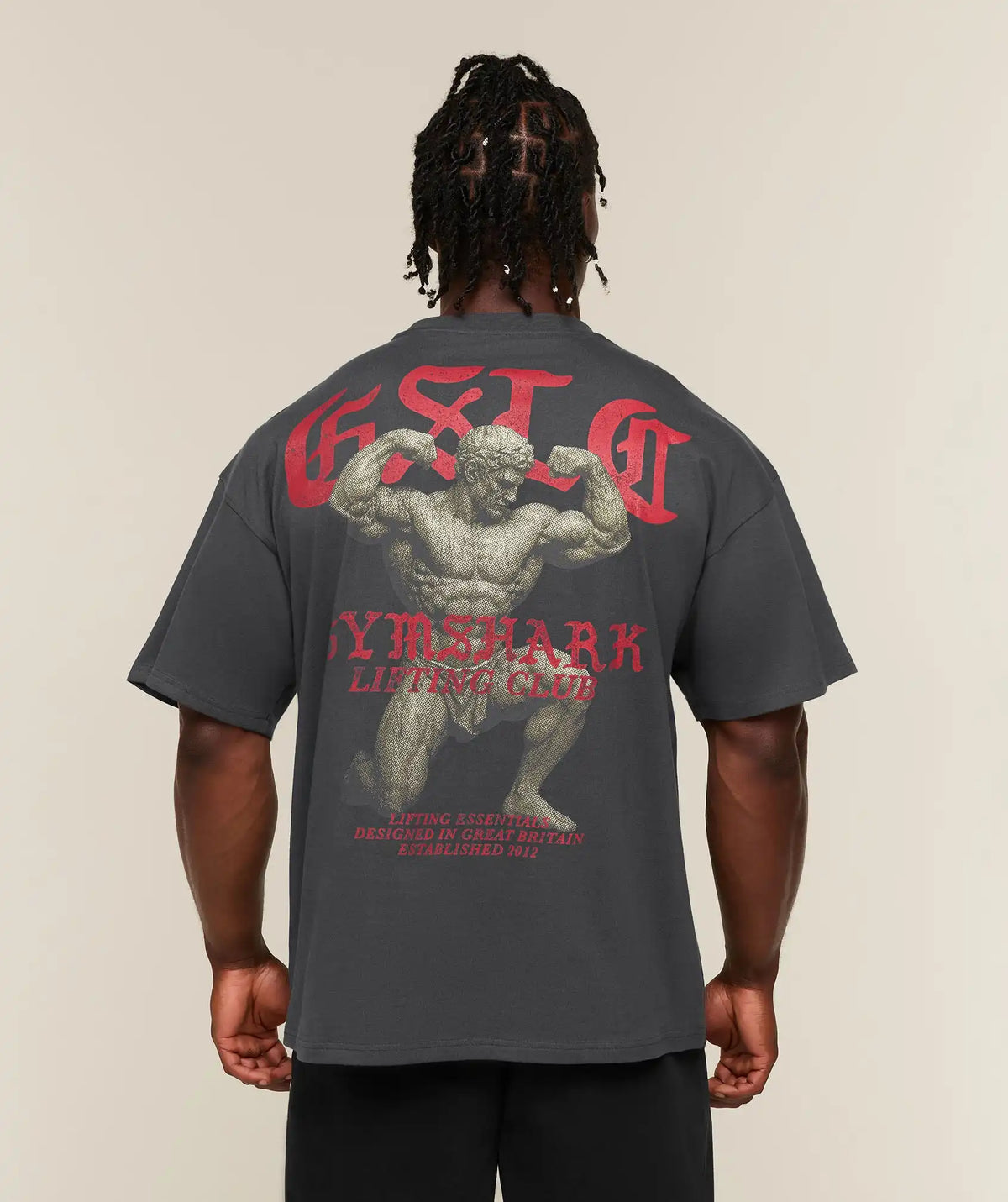 Lifting Statue Graphic T-Shirt