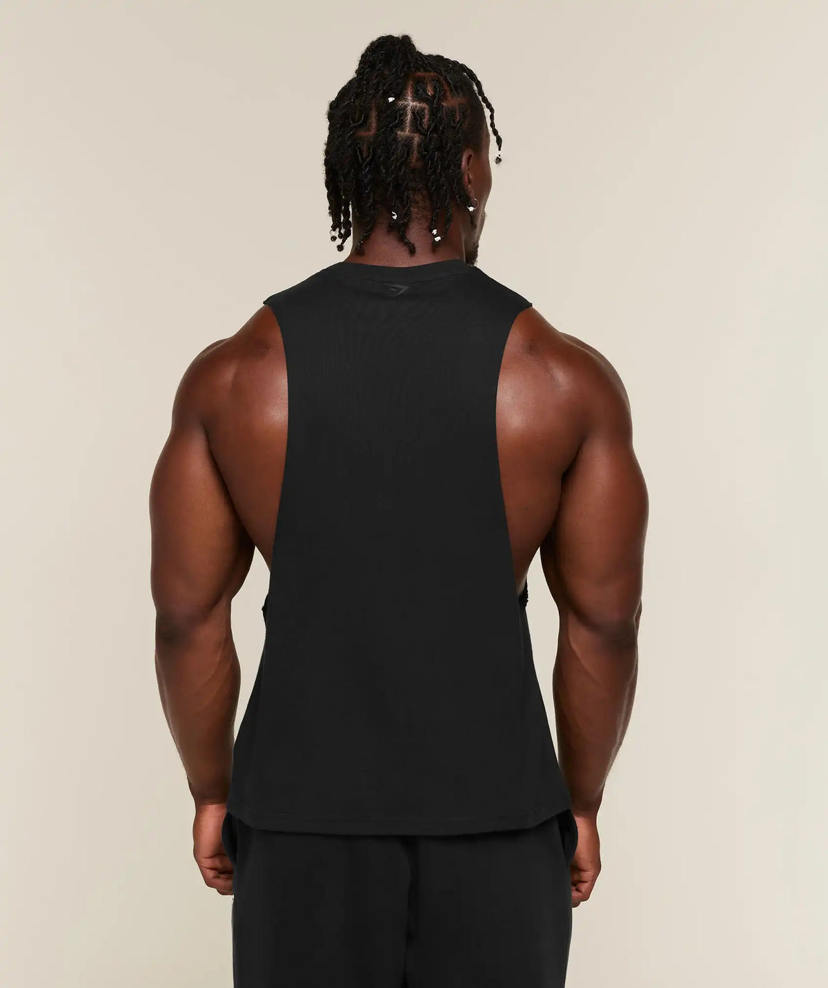 Faded Lifting Graphic Drop Arm Tank