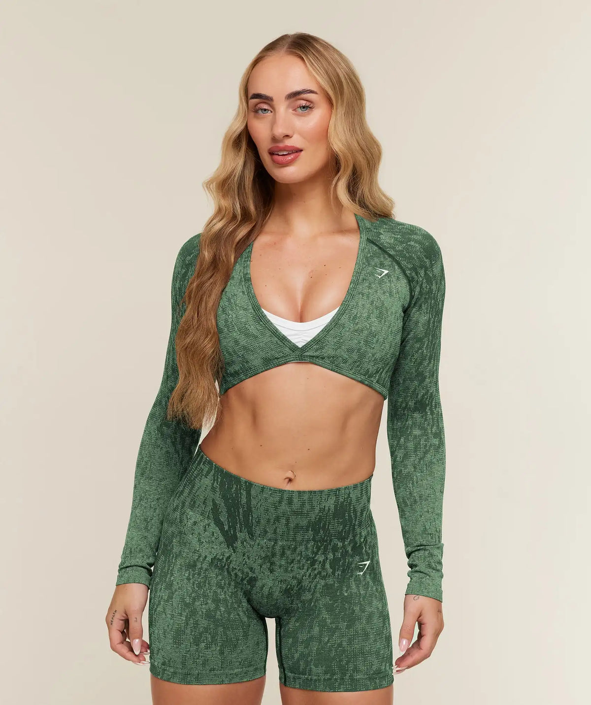 Adapt Animal x Whitney Long Sleeve Crop Top