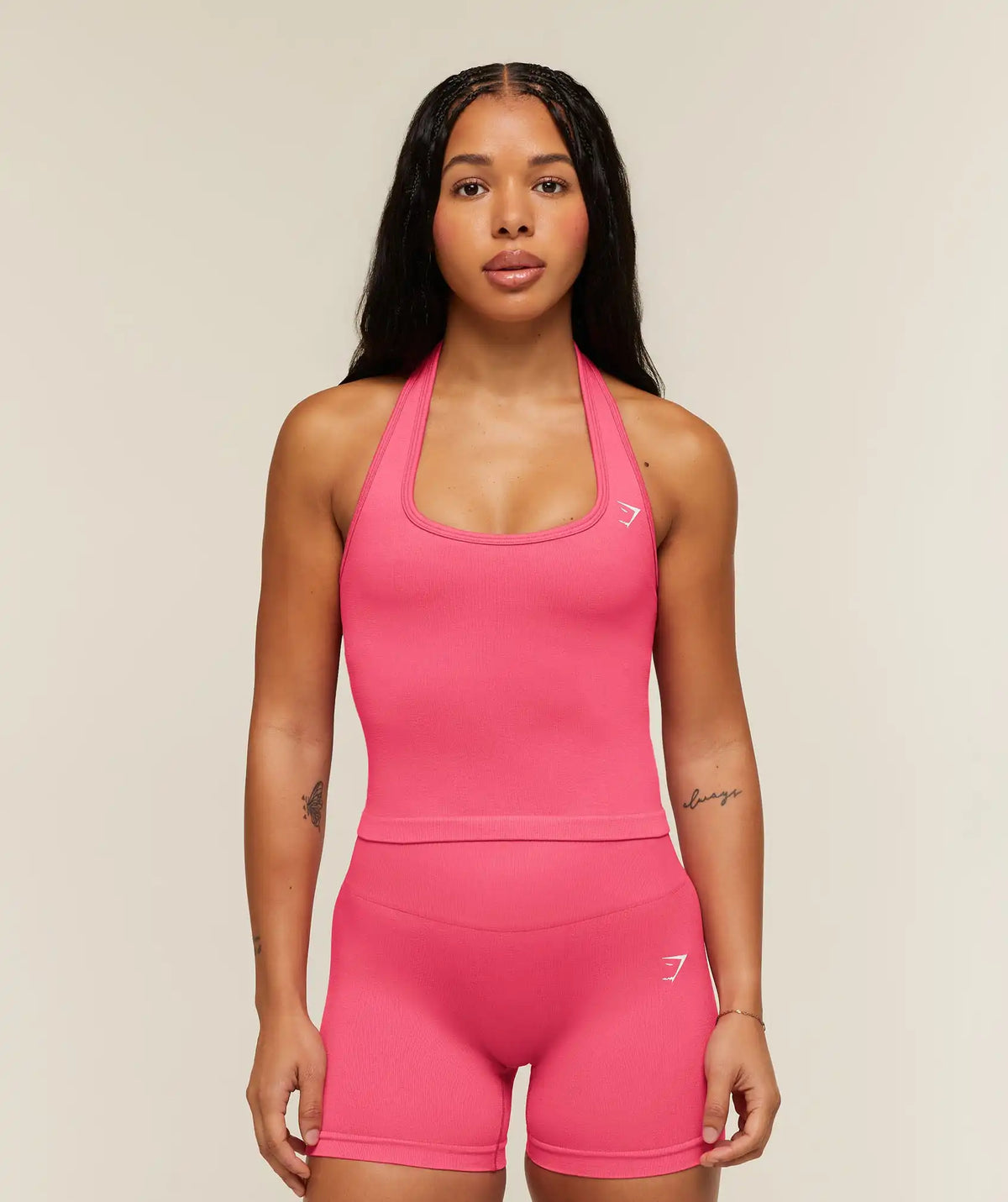 Adapt Solid Halter Neck Tank