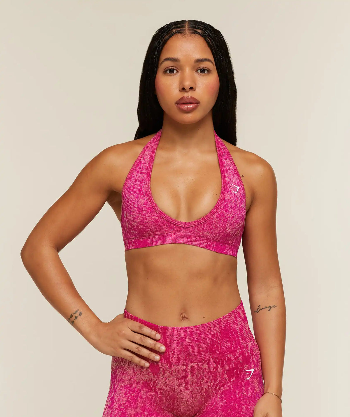 Adapt Animal x Whitney Halter Neck Sports Bra