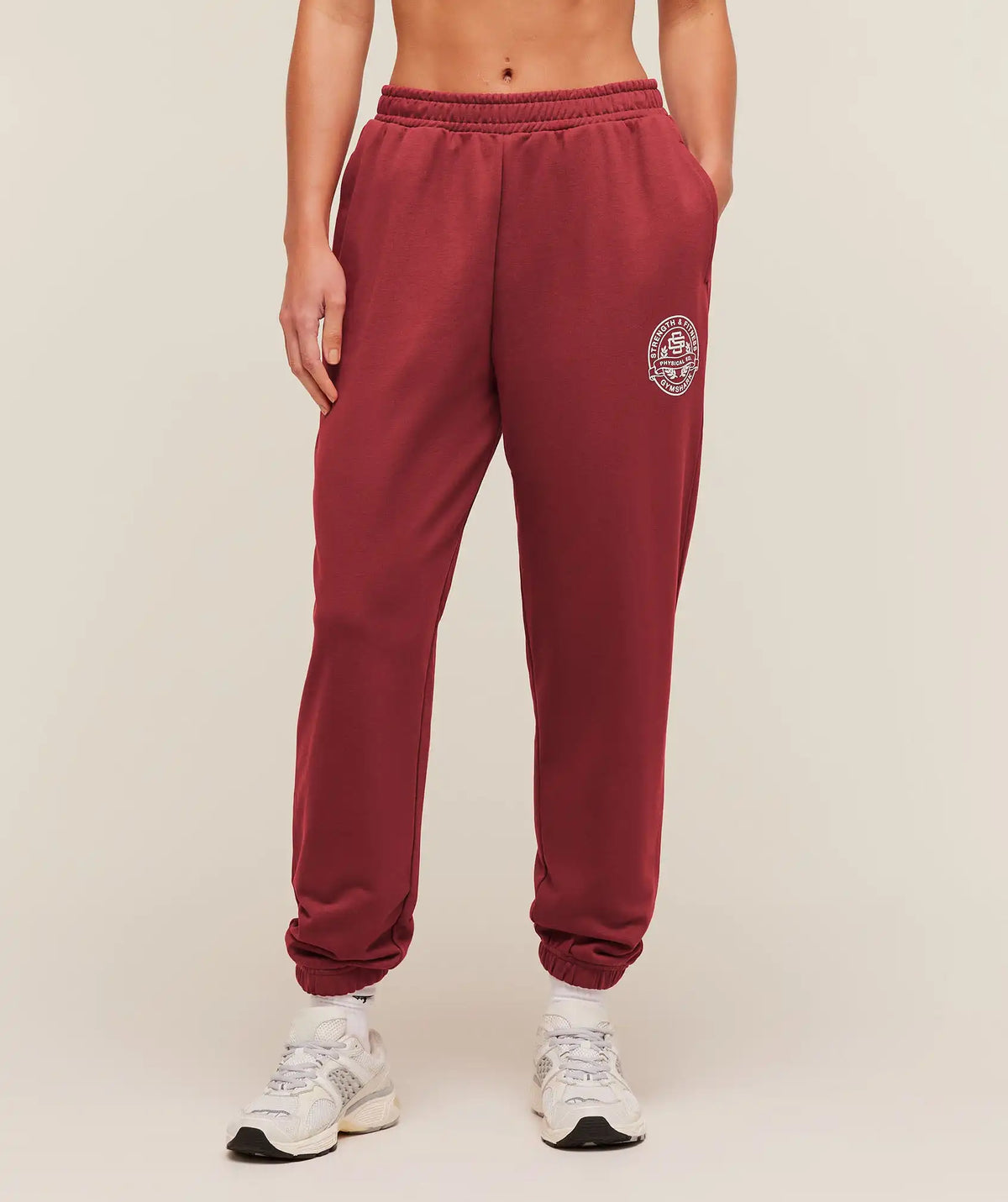 Strength and Fitness Crest Graphic Joggers