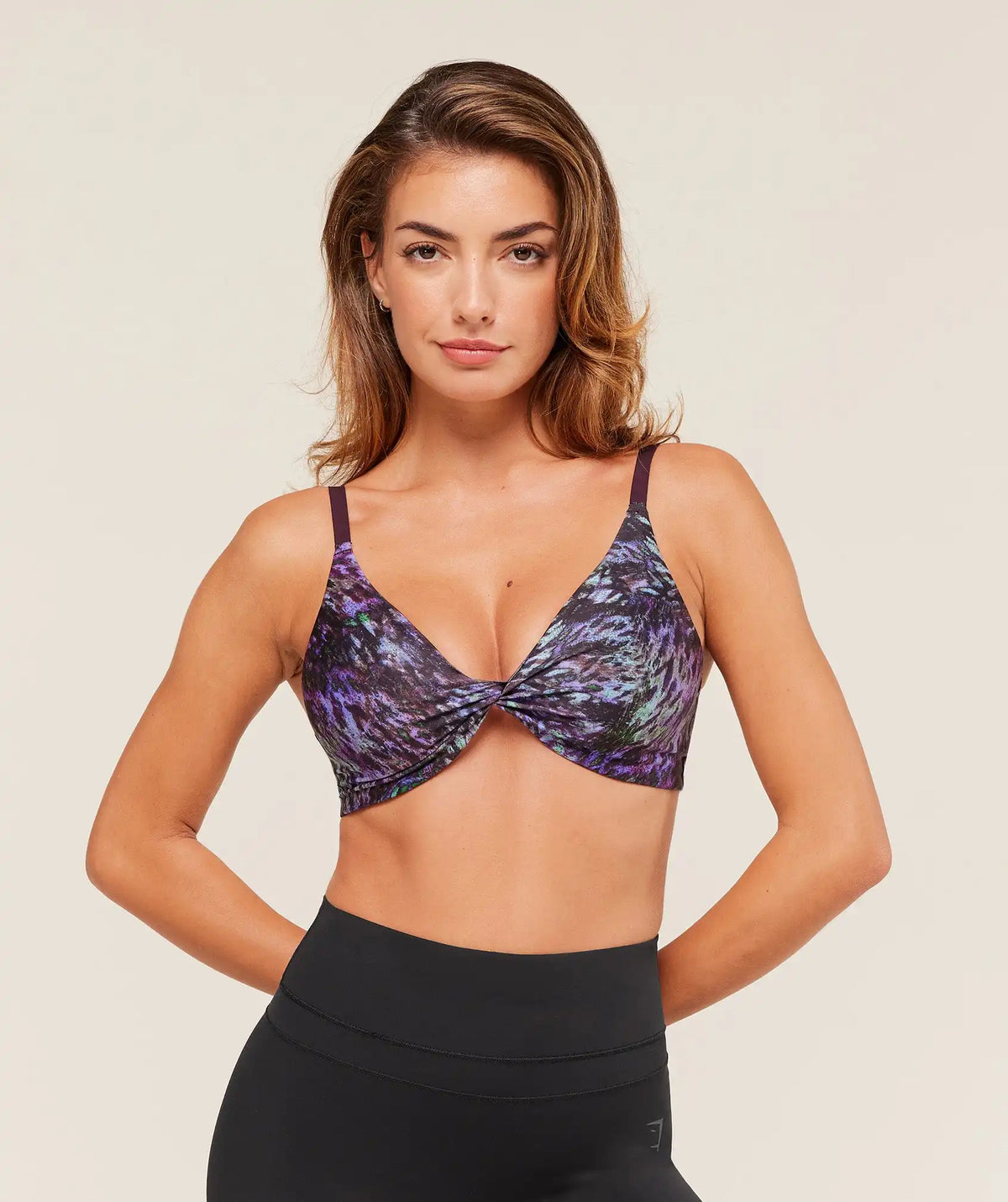 Printed Twist Front Bralette
