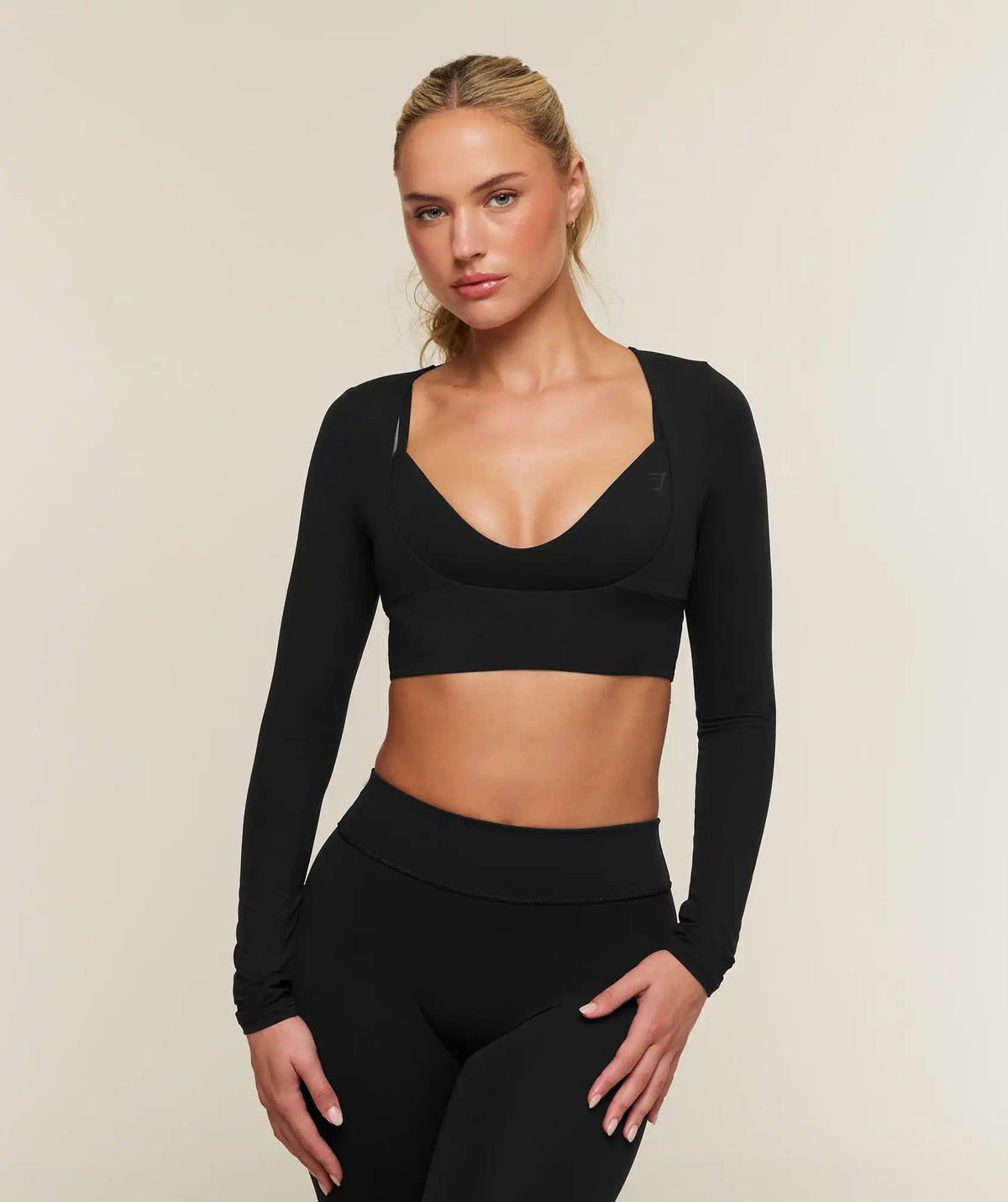 SoftSense™ Multiway Long Sleeve Crop Top