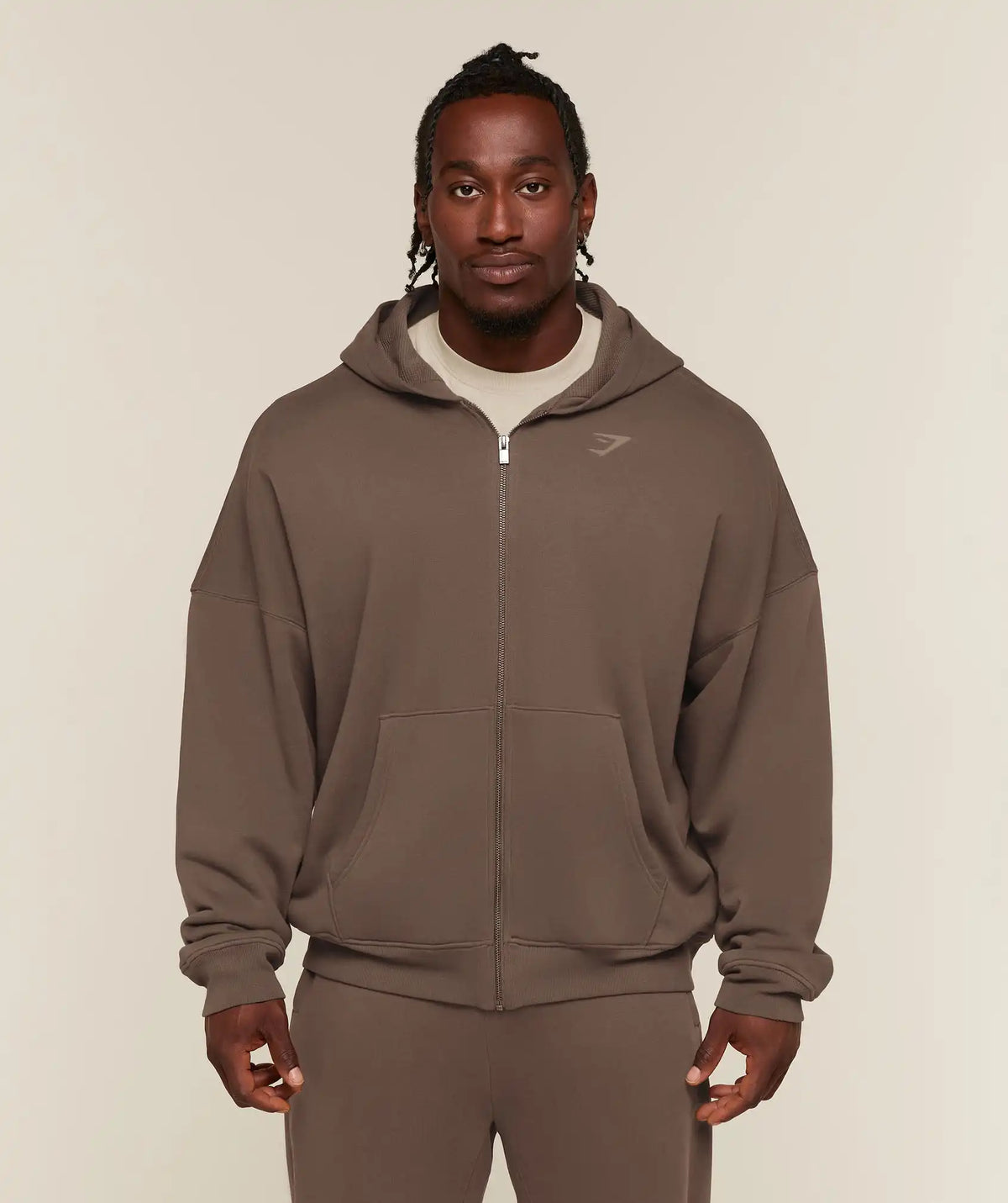 Power Washed Oversized Full Zip Hoodie