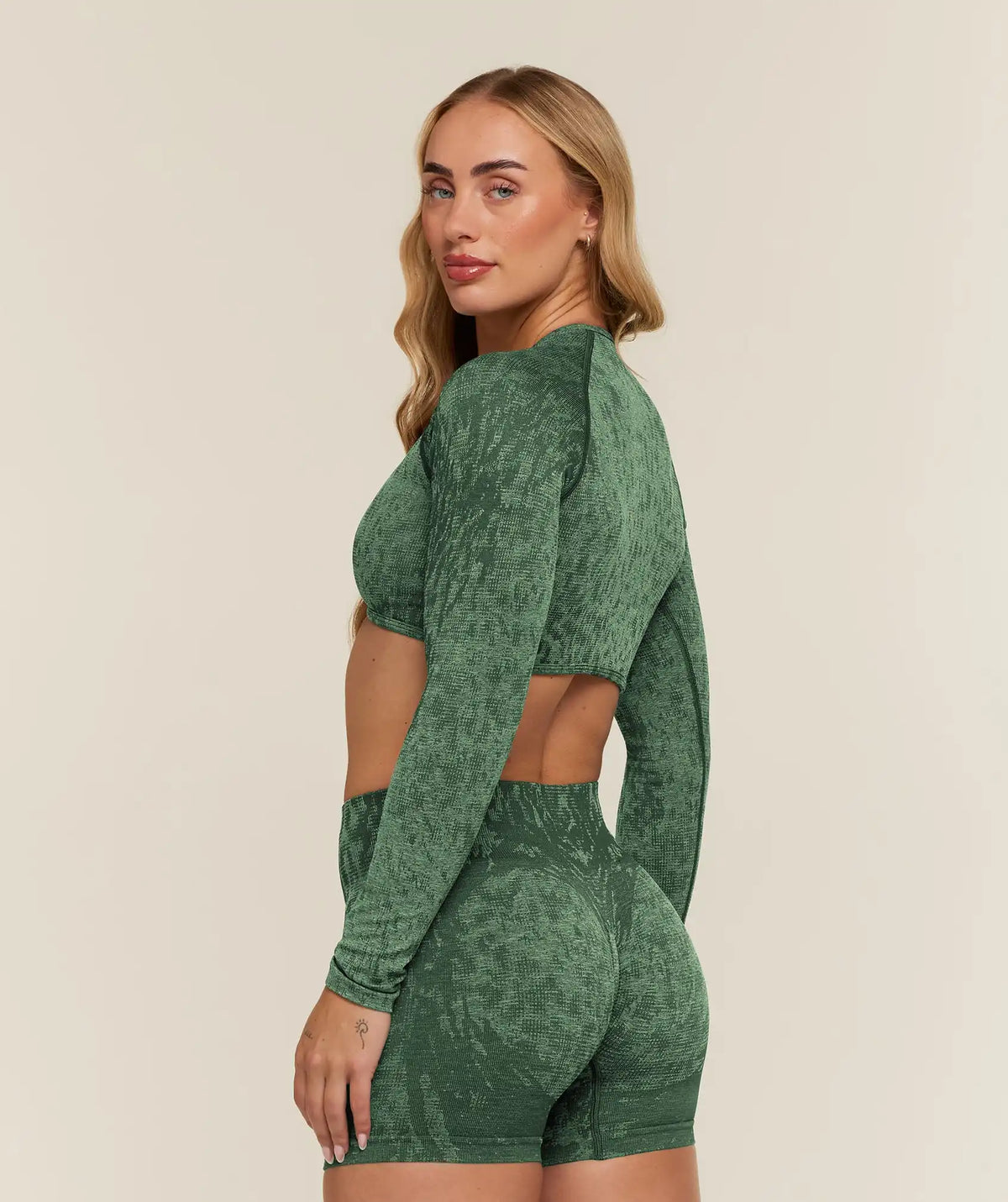 Adapt Animal x Whitney Long Sleeve Crop Top